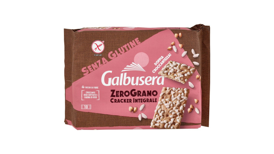 Galbusera Zerograno Cracker Integrale Senza Glutine 10 X 36 G