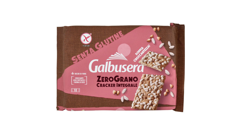 Galbusera Zerograno Cracker Integrale Senza Glutine 10 X 36 G