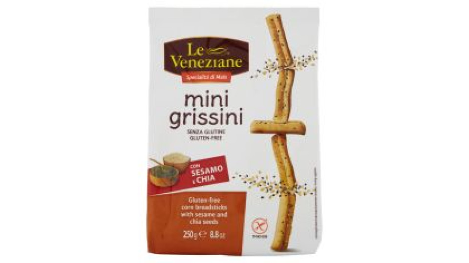 Le Veneziane Mini Grissini Con Sesamo E Chia 250 G
