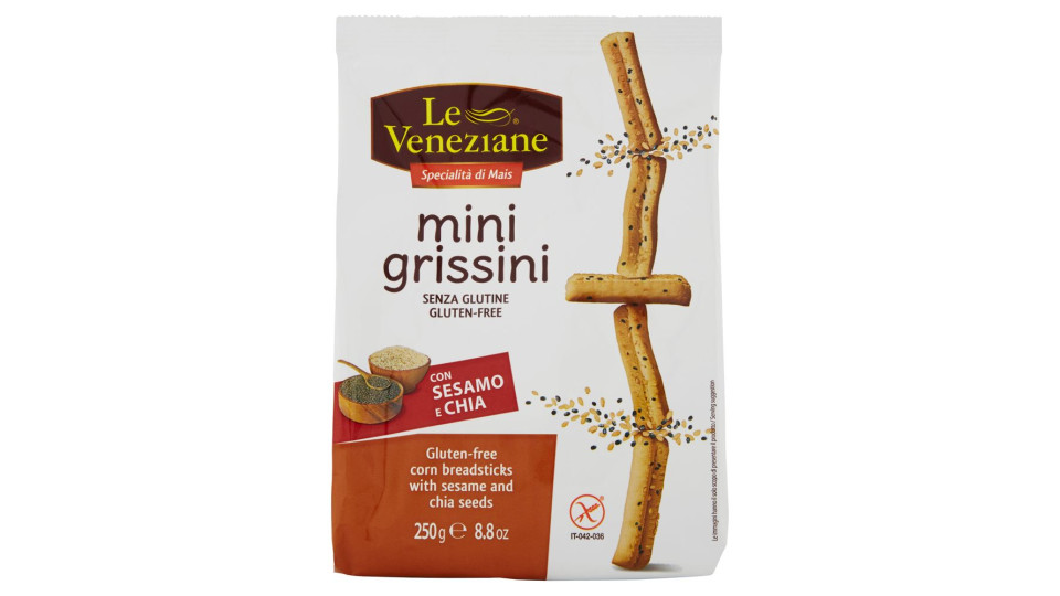 Le Veneziane Mini Grissini Con Sesamo E Chia 250 G
