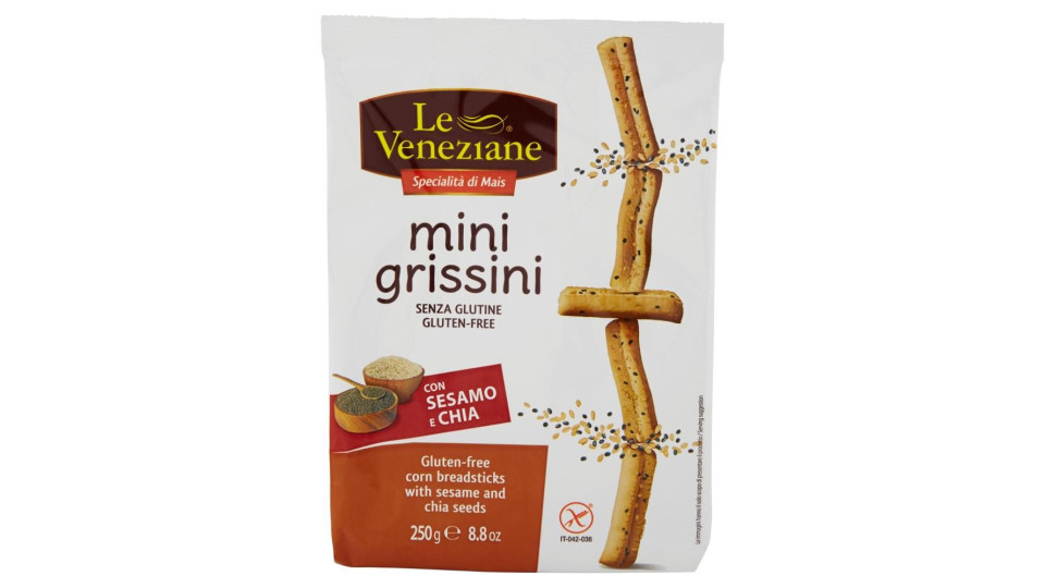 Le Veneziane Mini Grissini Con Sesamo E Chia 250 G