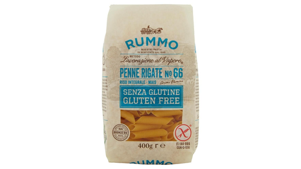 Rummo Senza Glutine Penne Rigate N° 66 400 G
