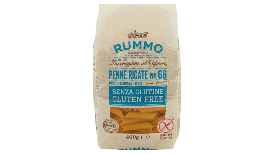 Rummo Senza Glutine Penne Rigate N° 66 400 G