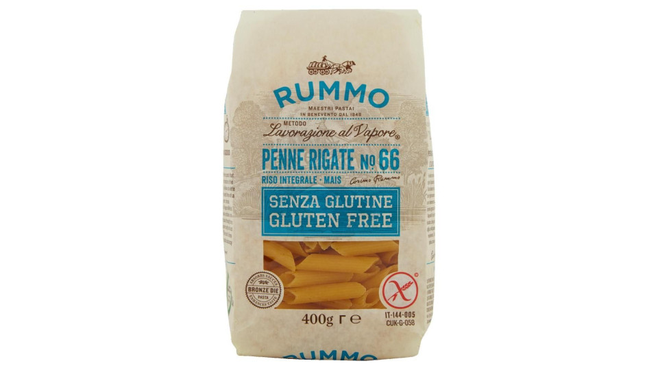 Rummo Senza Glutine Penne Rigate N° 66 400 G