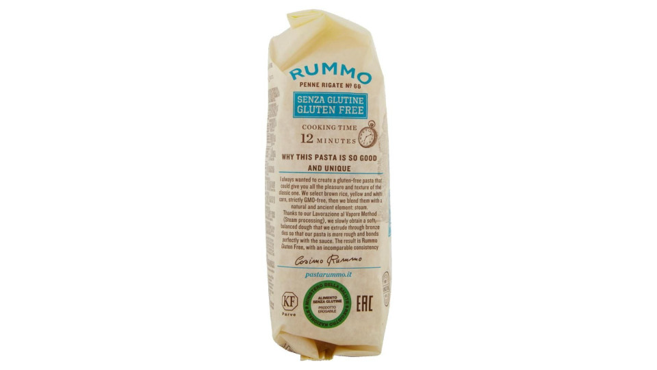 Rummo Senza Glutine Penne Rigate N° 66 400 G
