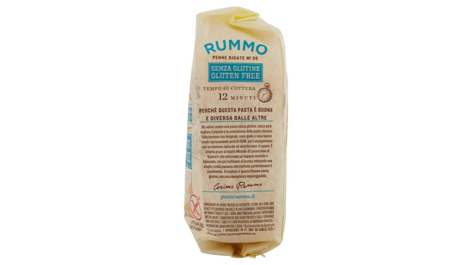 Rummo Senza Glutine Penne Rigate N° 66 400 G