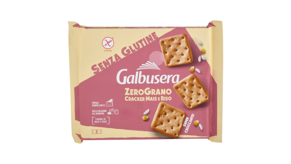 Galbusera Zerograno Cracker Mais E Riso Senza Glutine 8 X 40 G