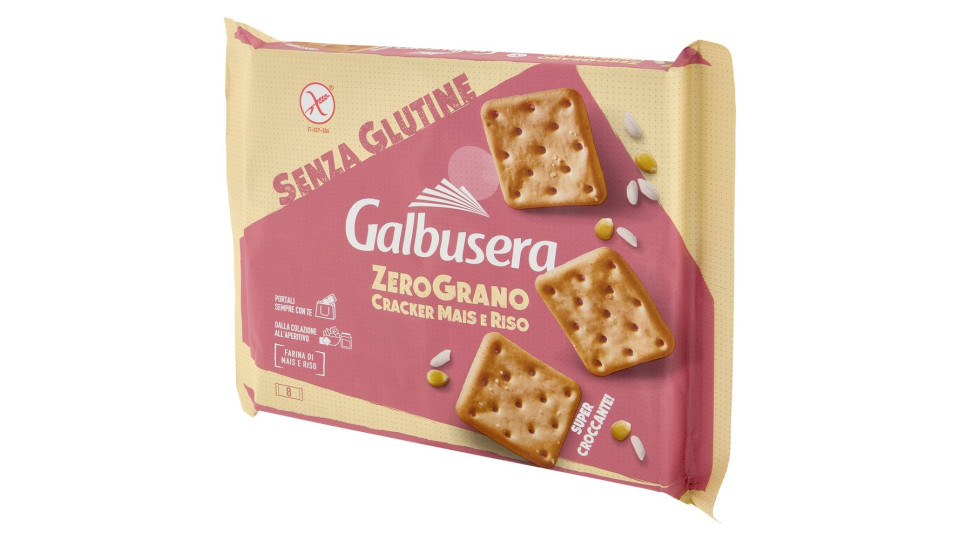 Galbusera Zerograno Cracker Mais E Riso Senza Glutine 8 X 40 G