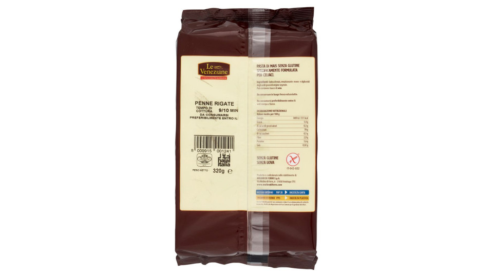 Le Veneziane Penne Rigate 320 G