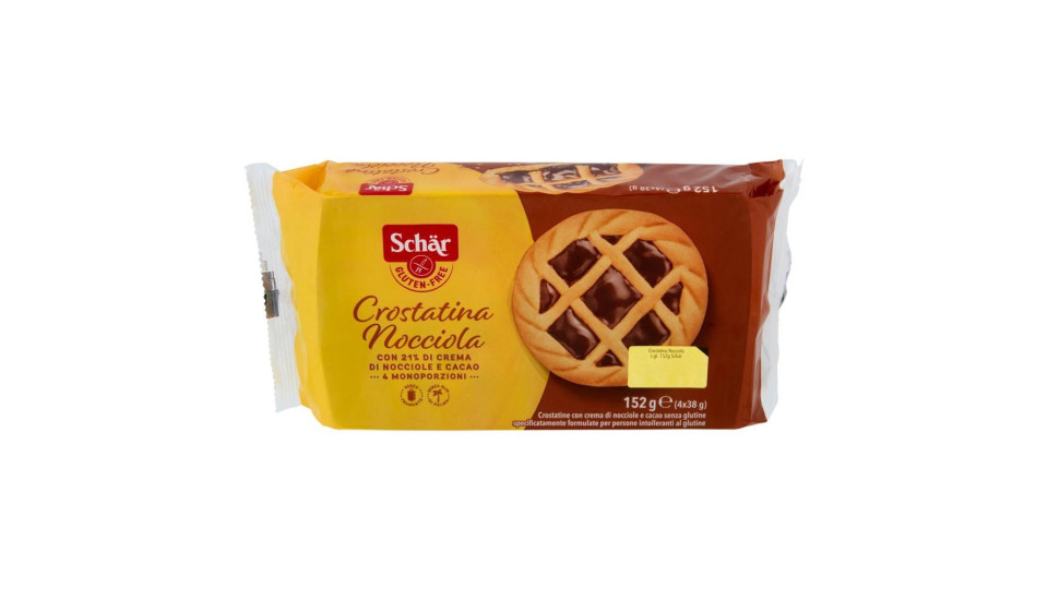 Schär Crostatina Nocciola 4 X 38 G