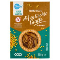 Penne Rigate Di Lenticchie Gialle Senza Glutine 250 G