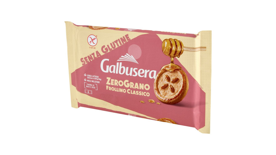 Galbusera Zerograno Frollino Classico Senza Glutine 220 G (6 Monoporzioni)