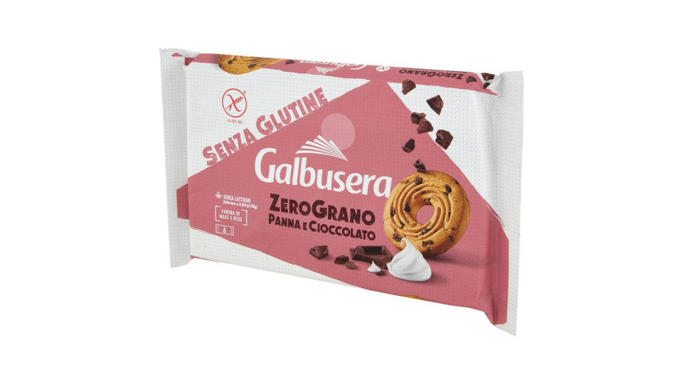 Galbusera Zerograno Panna E Cioccolato Senza Glutine 220 G (6 Monoporzioni)