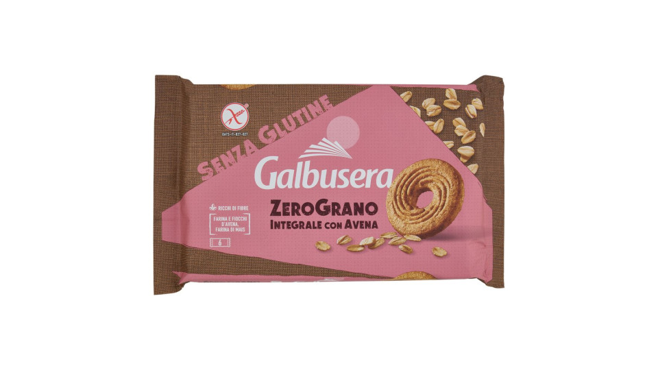 Galbusera Zerograno Integrale Con Avena Senza Glutine 220 G (6 Monoporzioni)