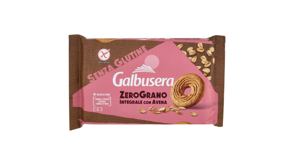 Galbusera Zerograno Integrale Con Avena Senza Glutine 220 G (6 Monoporzioni)
