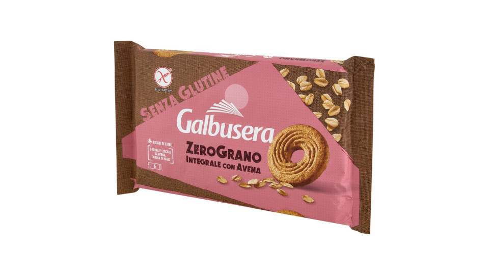 Galbusera Zerograno Integrale Con Avena Senza Glutine 220 G (6 Monoporzioni)