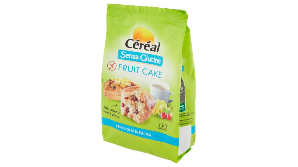 Céréal Senza Glutine Fruit Cake 6 Monoporzioni 200 G