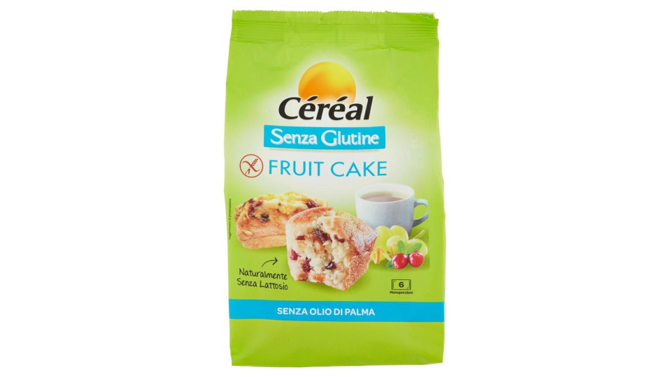Céréal Senza Glutine Fruit Cake 6 Monoporzioni 200 G