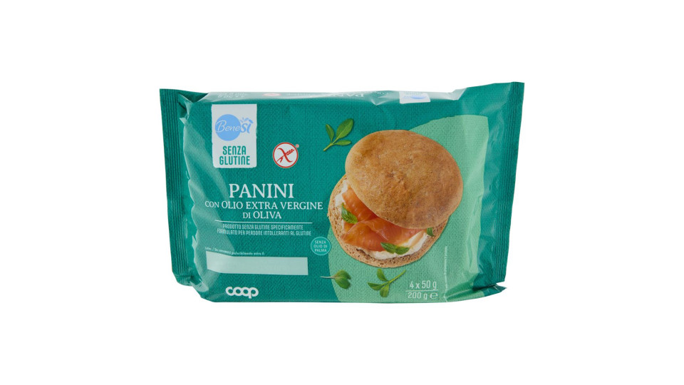 Panini Con Olio Extra Vergine Di Oliva Senza Glutine 4 X 50 G
