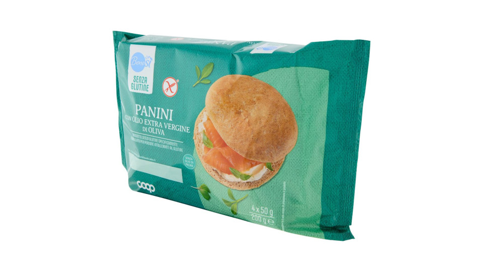 Panini Con Olio Extra Vergine Di Oliva Senza Glutine 4 X 50 G