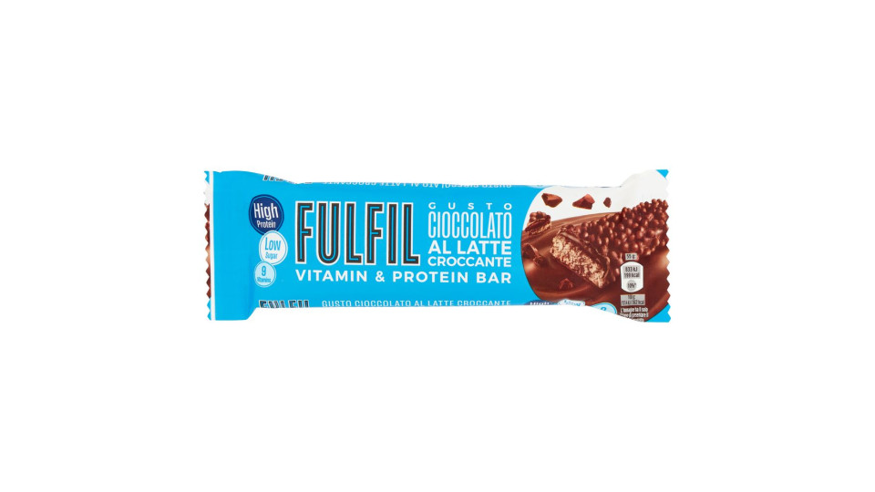 Fulfil Vitamin & Protein Bar Gusto Cioccolato Al Latte Croccante 55 G