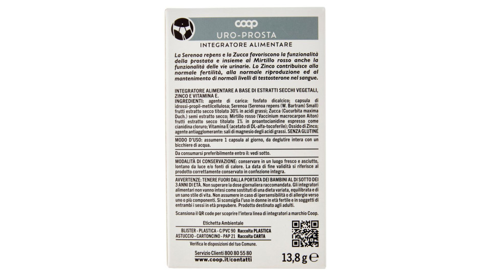 Integratore Alimentare Uro- Prosta Capsule 30 X 0,69 G