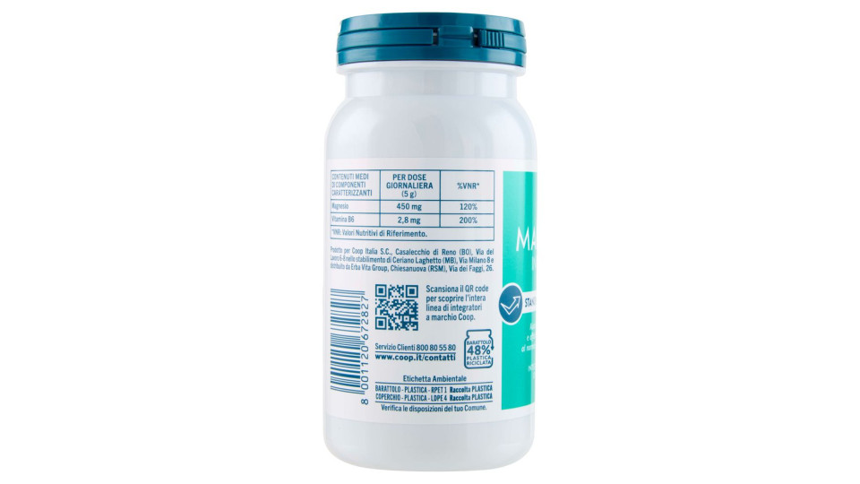 Magnesio In Polvere Stanchezza E Affaticamento 150 G