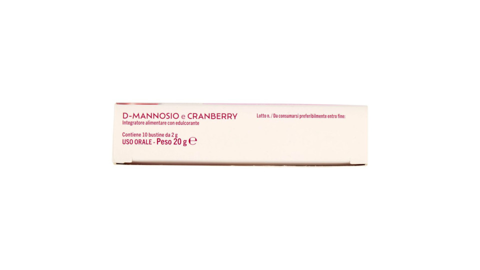 D-mannosio E Cranberry Benessere Donna Vie Urinarie Bustine 10 X 2 G
