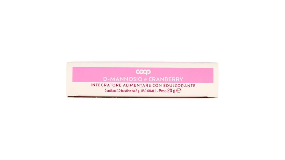 D-mannosio E Cranberry Benessere Donna Vie Urinarie Bustine 10 X 2 G