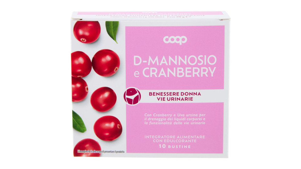 D-mannosio E Cranberry Benessere Donna Vie Urinarie Bustine 10 X 2 G