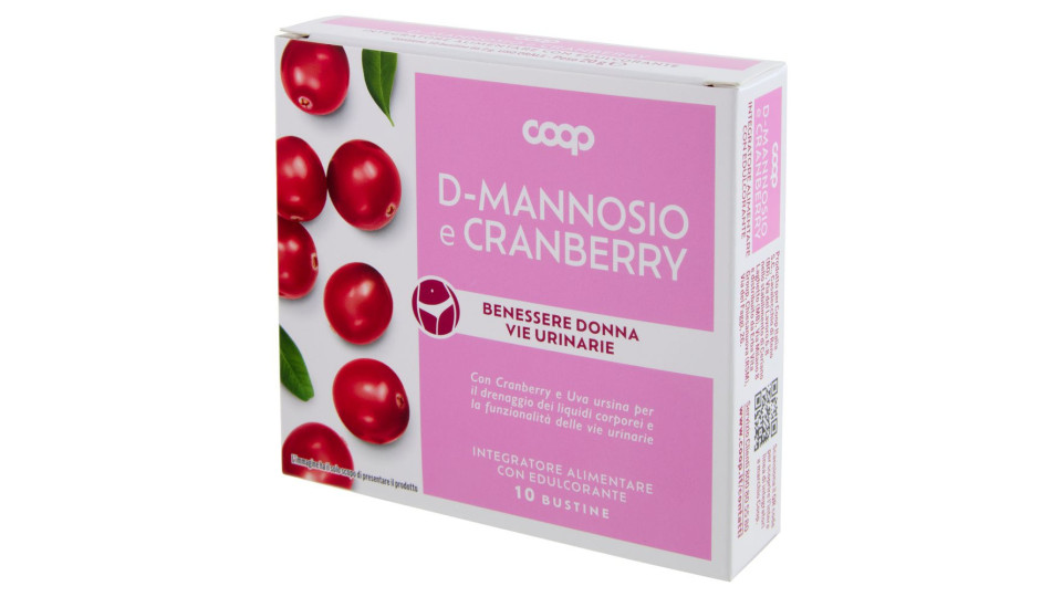 D-mannosio E Cranberry Benessere Donna Vie Urinarie Bustine 10 X 2 G