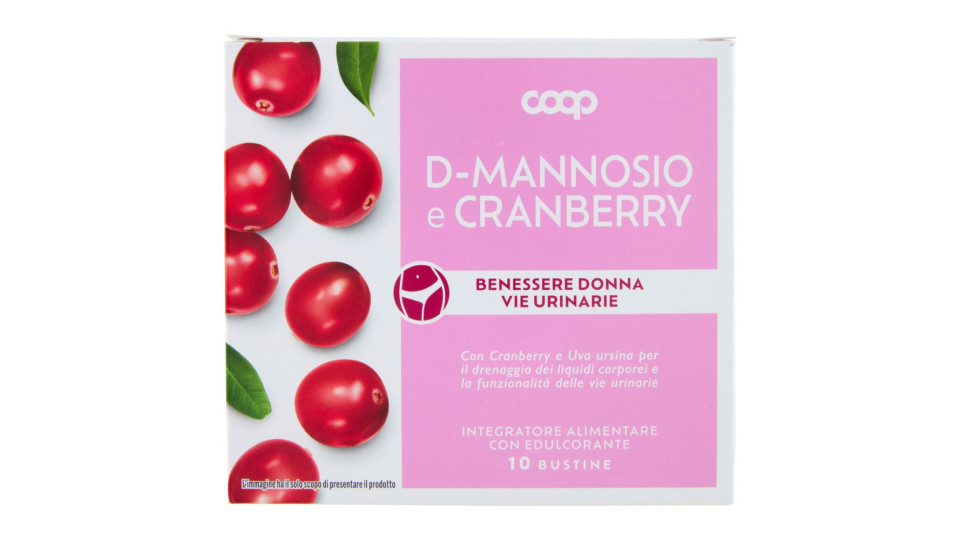 D-mannosio E Cranberry Benessere Donna Vie Urinarie Bustine 10 X 2 G