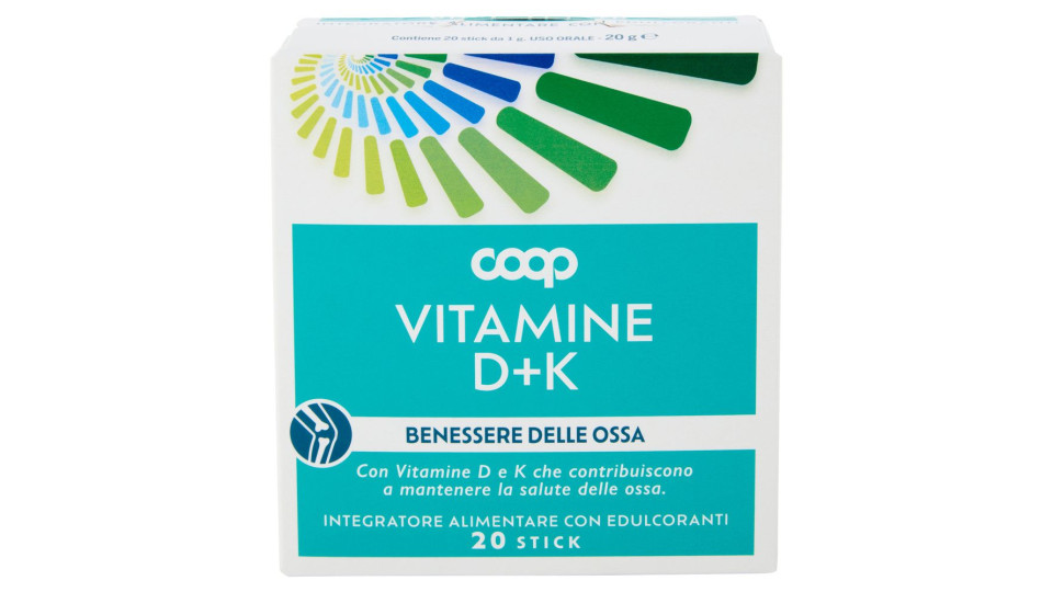 Integratore Alimentare Con Edulcoranti Vitamine D+k Stick 20 X 1 G