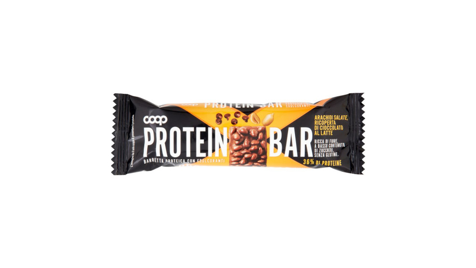 Protein Bar Arachidi Salate, Ricoperta Di Cioccolato Al Latte 50 G