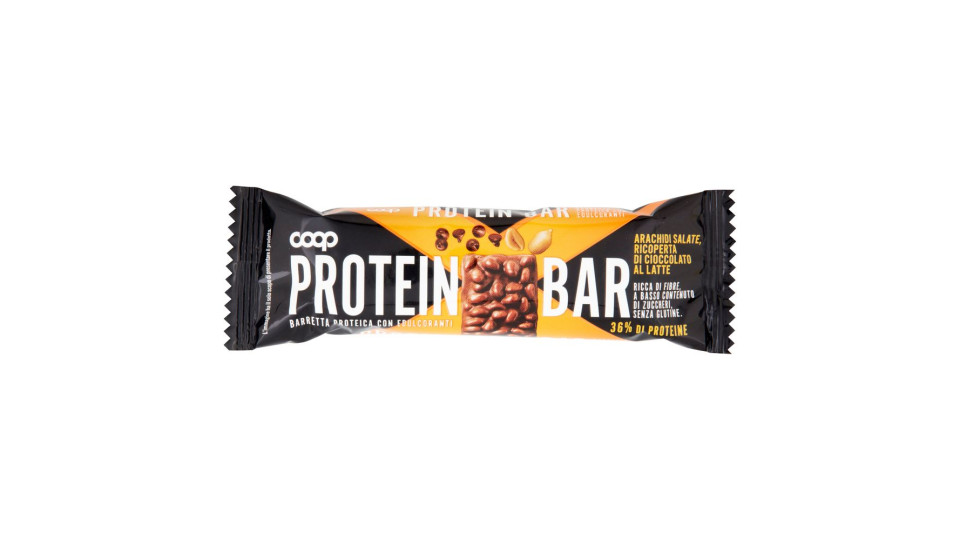 Protein Bar Arachidi Salate, Ricoperta Di Cioccolato Al Latte 50 G