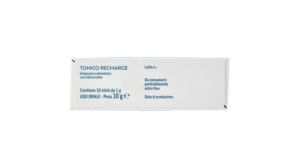 Integratore Alimentare Con Edulcorante Tonico Recharge Stick 10 X 1 G