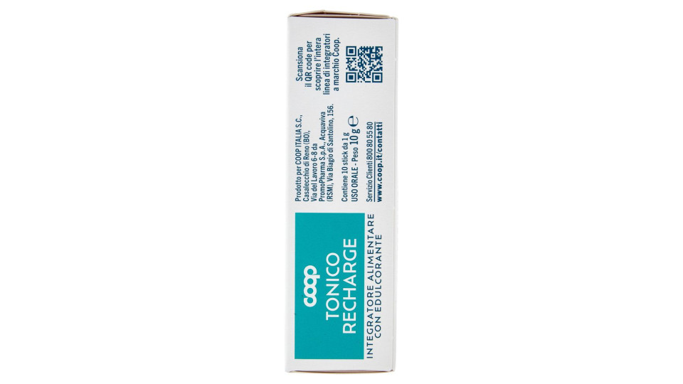 Integratore Alimentare Con Edulcorante Tonico Recharge Stick 10 X 1 G