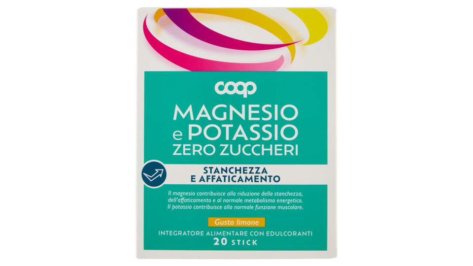 Integratore Alimentare Magnesio E Potassio Zero Zuccheri Stick 20 X 4 G