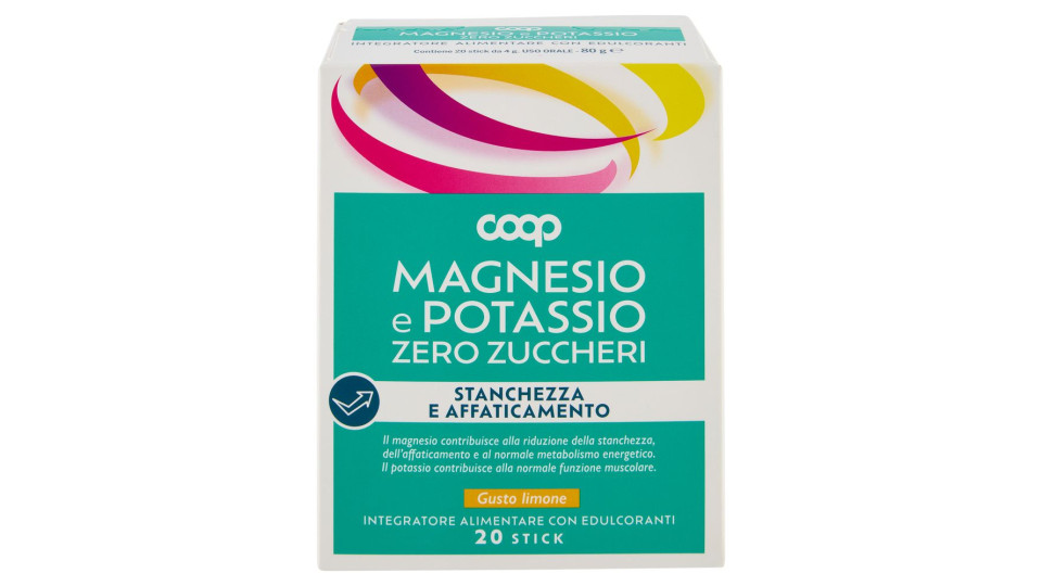 Integratore Alimentare Magnesio E Potassio Zero Zuccheri Stick 20 X 4 G