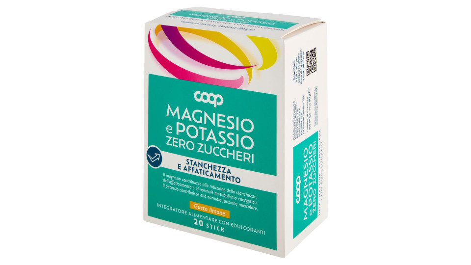 Integratore Alimentare Magnesio E Potassio Zero Zuccheri Stick 20 X 4 G