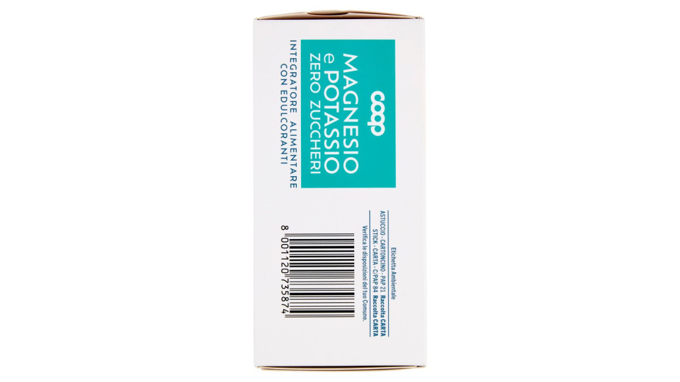 Integratore Alimentare Magnesio E Potassio Zero Zuccheri Stick 20 X 4 G