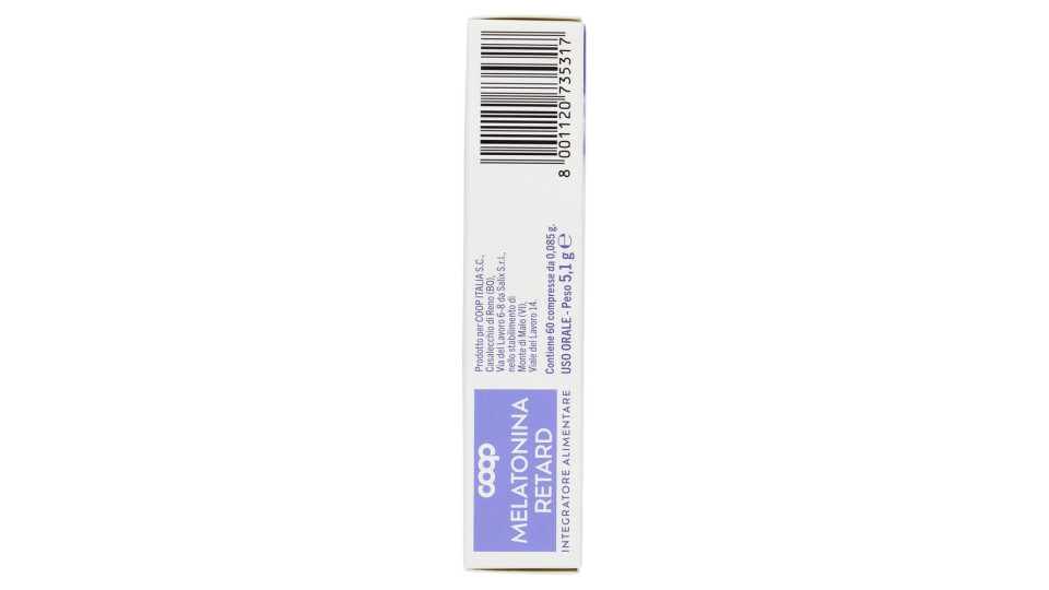 Integratore Alimentare Melatonina Retard Compresse 60 X 0,085 G