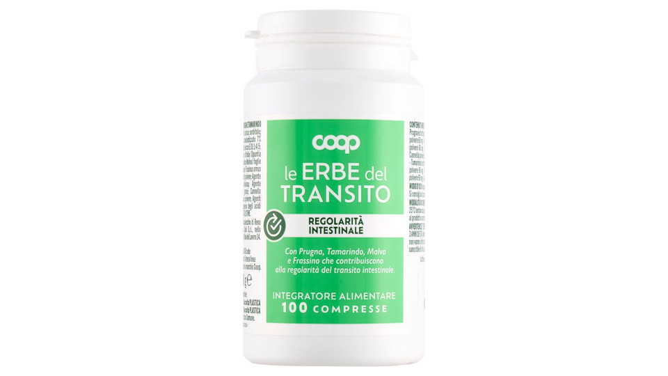 Integratore Alimentare Le Erbe Del Transito Regolarità Intestinale 100 Compresse 50 G