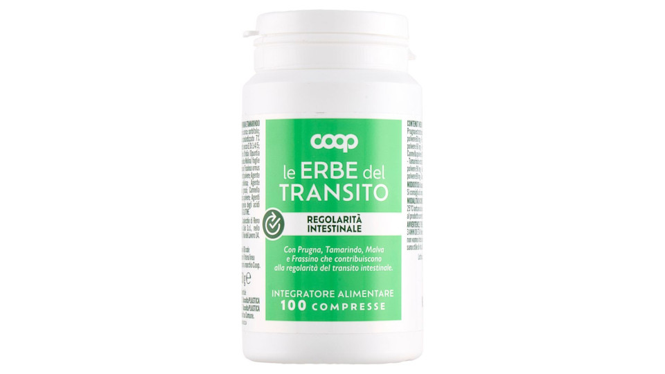 Integratore Alimentare Le Erbe Del Transito Regolarità Intestinale 100 Compresse 50 G