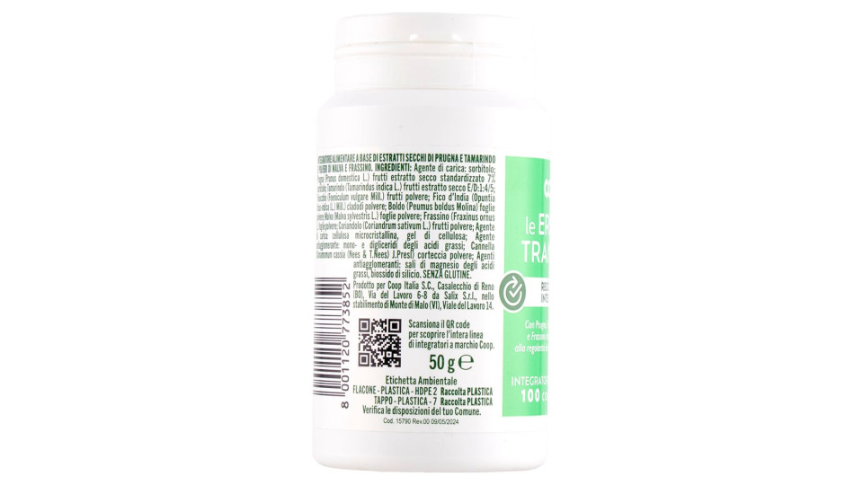 Integratore Alimentare Le Erbe Del Transito Regolarità Intestinale 100 Compresse 50 G