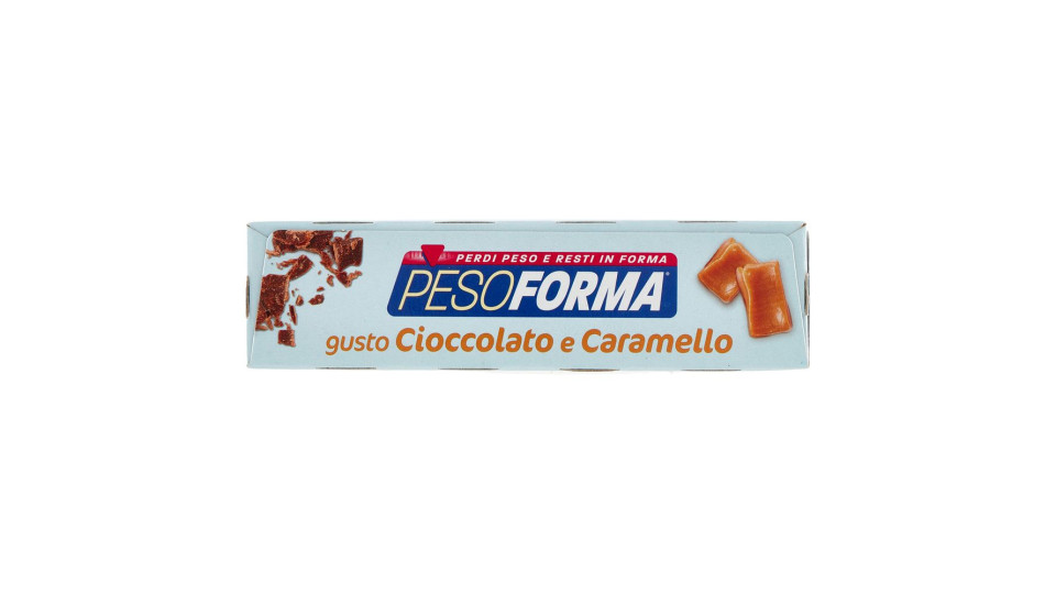 Pesoforma Gusto Cioccolato Caramello, Pasto Sostitutivo Ricco Di Fibre, 234 Kcal Per Pasto, 12 X 31g