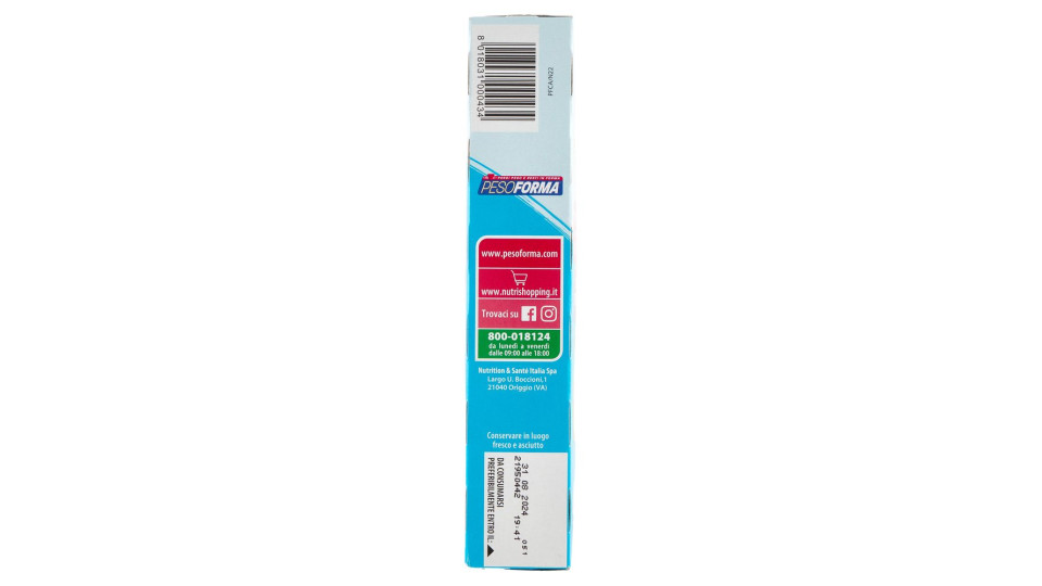 Pesoforma Gusto Cioccolato Caramello, Pasto Sostitutivo Ricco Di Fibre, 234 Kcal Per Pasto, 12 X 31g