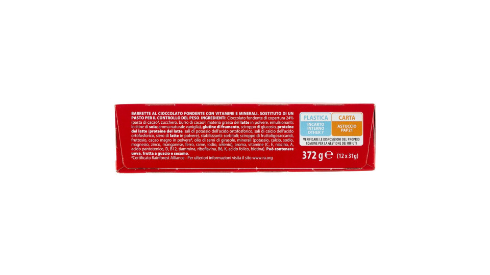 Pesoforma Fondente Amabile, Sostitutivo Del Pasto Ricco Di Fibre, 236kcal Per Pasto, 12 X 31 G