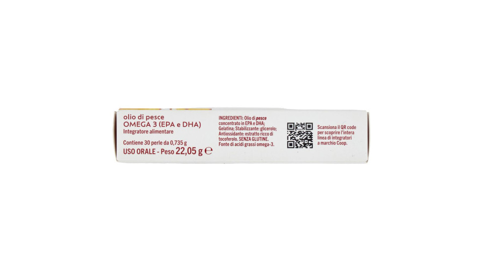 Integratore Alimentare Olio Di Pesce Omega 3 (epa E Dha) Funzione Cardiaca Perle 30 X 0,735 G