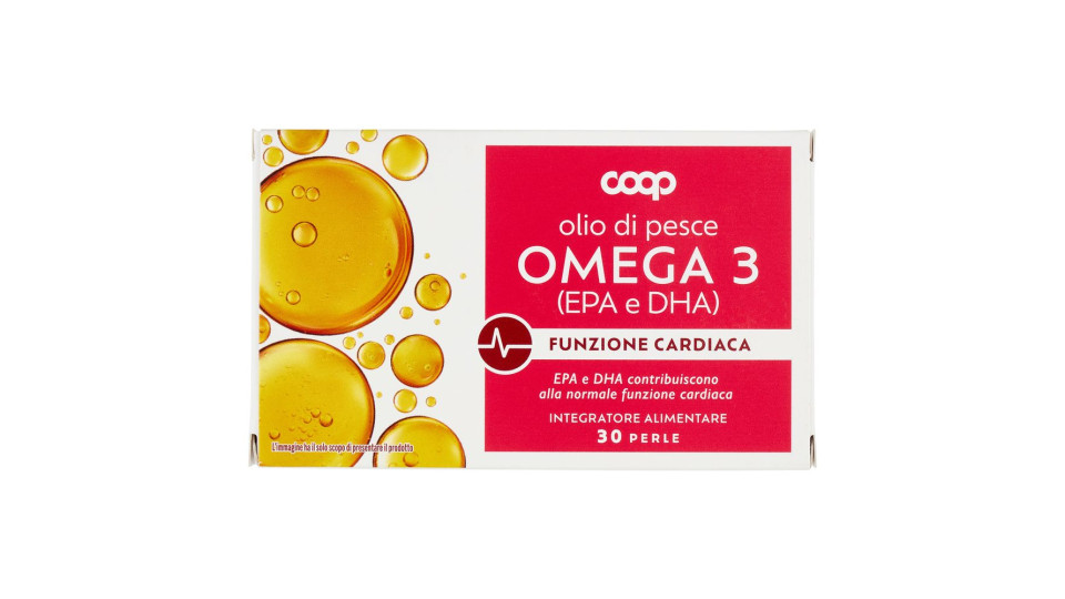 Integratore Alimentare Olio Di Pesce Omega 3 (epa E Dha) Funzione Cardiaca Perle 30 X 0,735 G